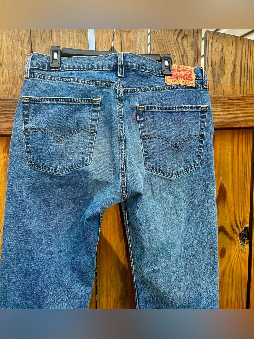 Levi's 505 Jeans Mens 36x30 Regular Fit Straight Leg Denim